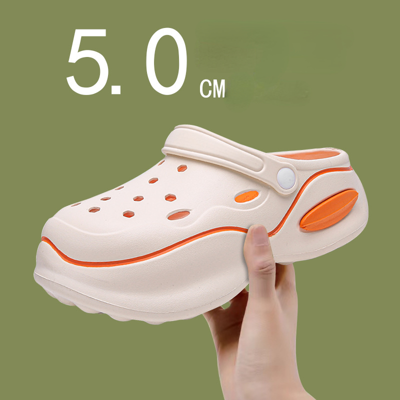 Home Outdoor Bathroom - Summer Women Slippers 5cm Platform Clogs