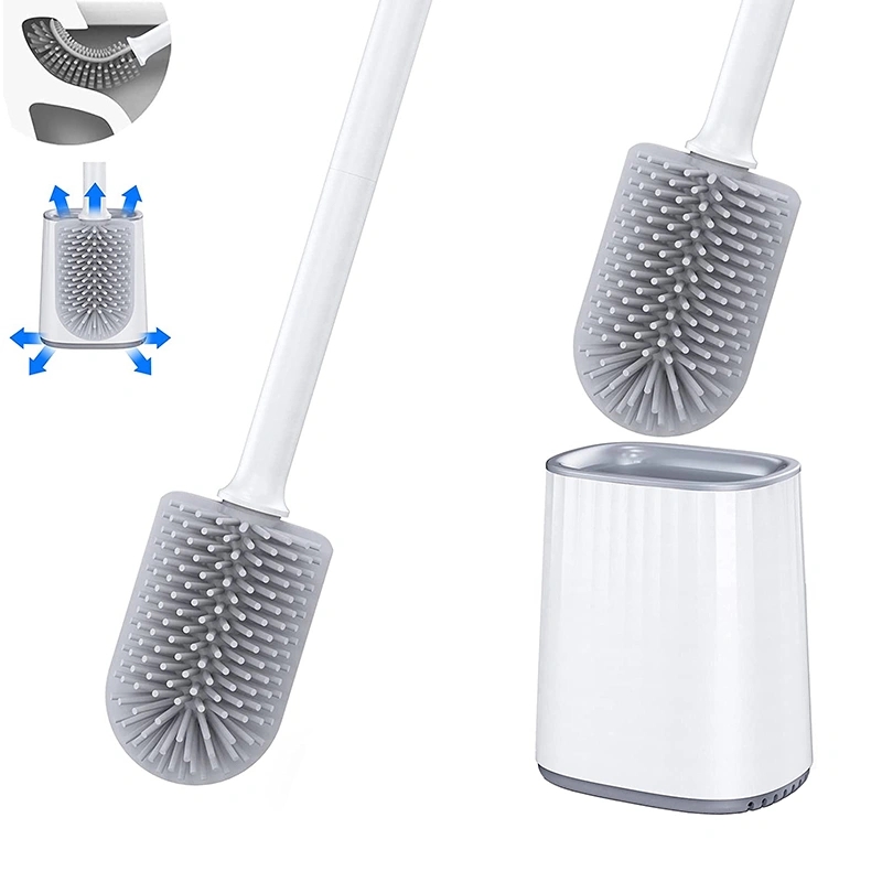Home Bathroom Products - WIKHOSTAR Toilet Bowl Brush and Holder