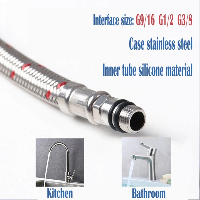 2PCS 60cm Flexible Plumbing Pi - огляд і ціна Basin Mixer Tap