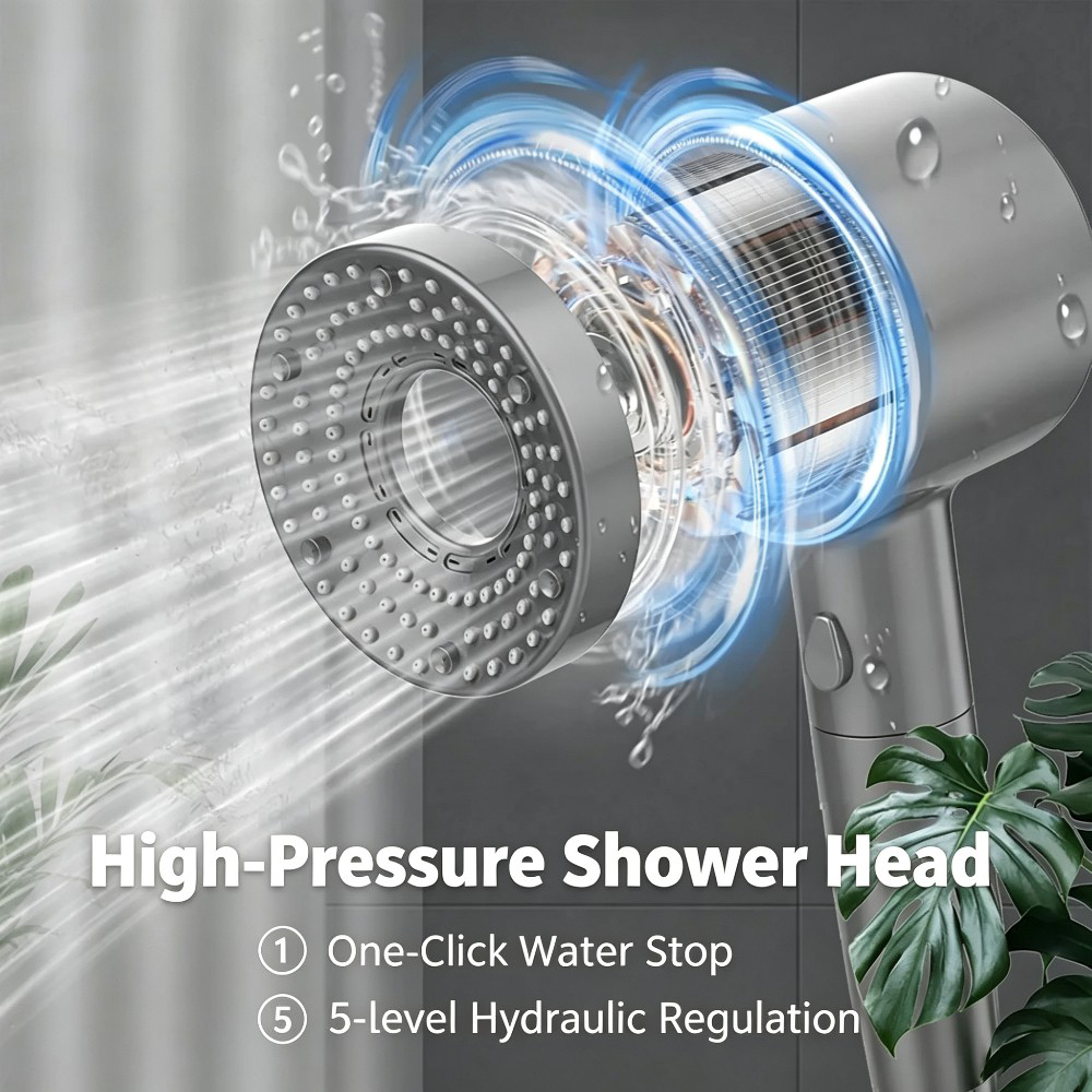 5 Adjustable Modes of High-Pre - огляд і ціна Home One Bathroom Accessories