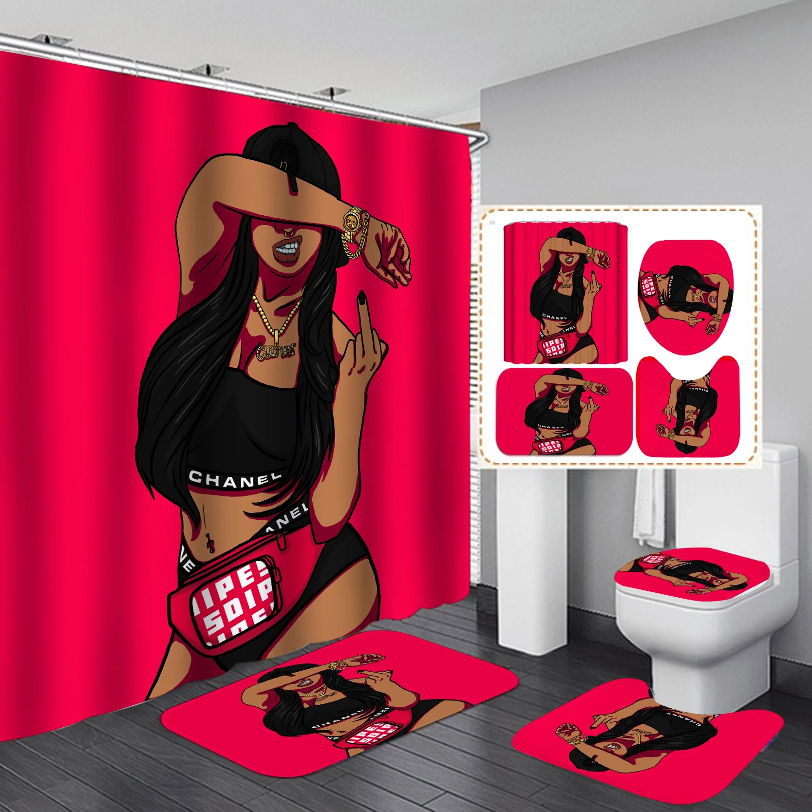 Home Goods Cool African Girl C - огляд і ціна Home Goods Bathroom Accessories