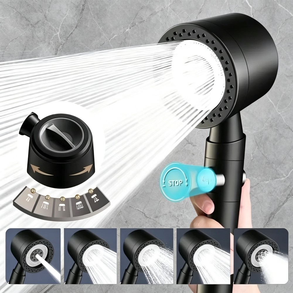 High-Pressure Handheld Shower  - огляд і ціна Home One Bathroom Accessories