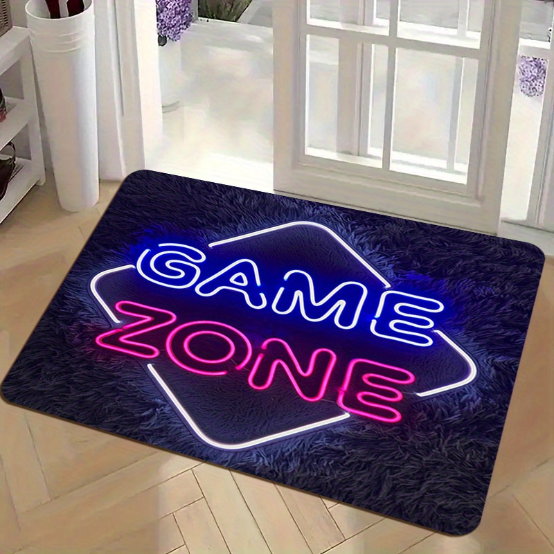 Faux Neon Game Zone Area Rug N - огляд і ціна Home Outdoor Bathroom