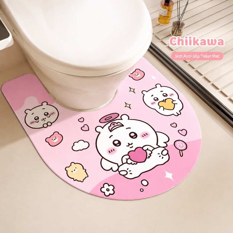 Cute Chiikawa U Shaped Toilet  - огляд і ціна Home One Bathroom Accessories