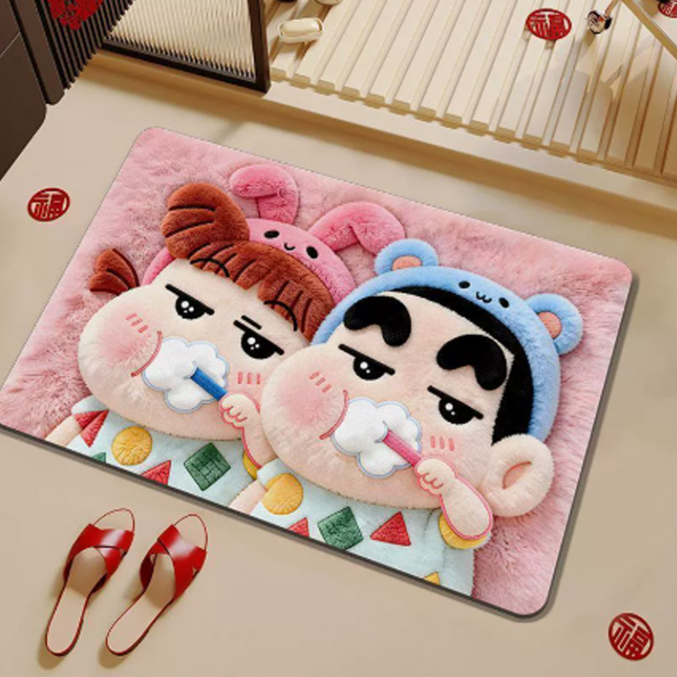 2027 Cartoon Diatomaceous Eart - огляд і ціна Home Goods Bathroom Mats