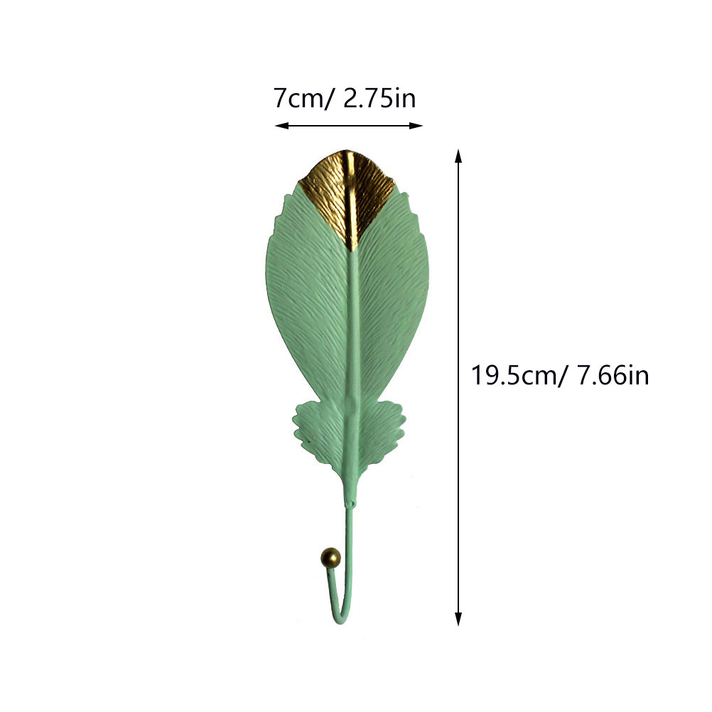 3Pcs Mini Leaf Shape Wall Hook - огляд і ціна Home Office Bathroom