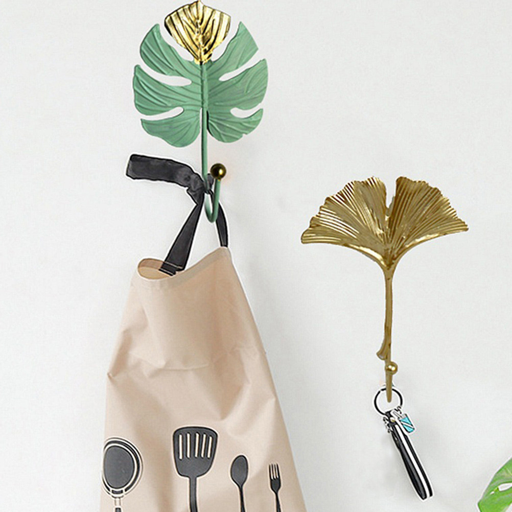 3Pcs Mini Leaf Shape Wall Hook - огляд і ціна Home Office Bathroom